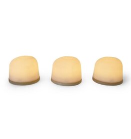 Atelier Pierre Set van 3 - Ambiance  H 7,5 cm x Ø 9,6 cm