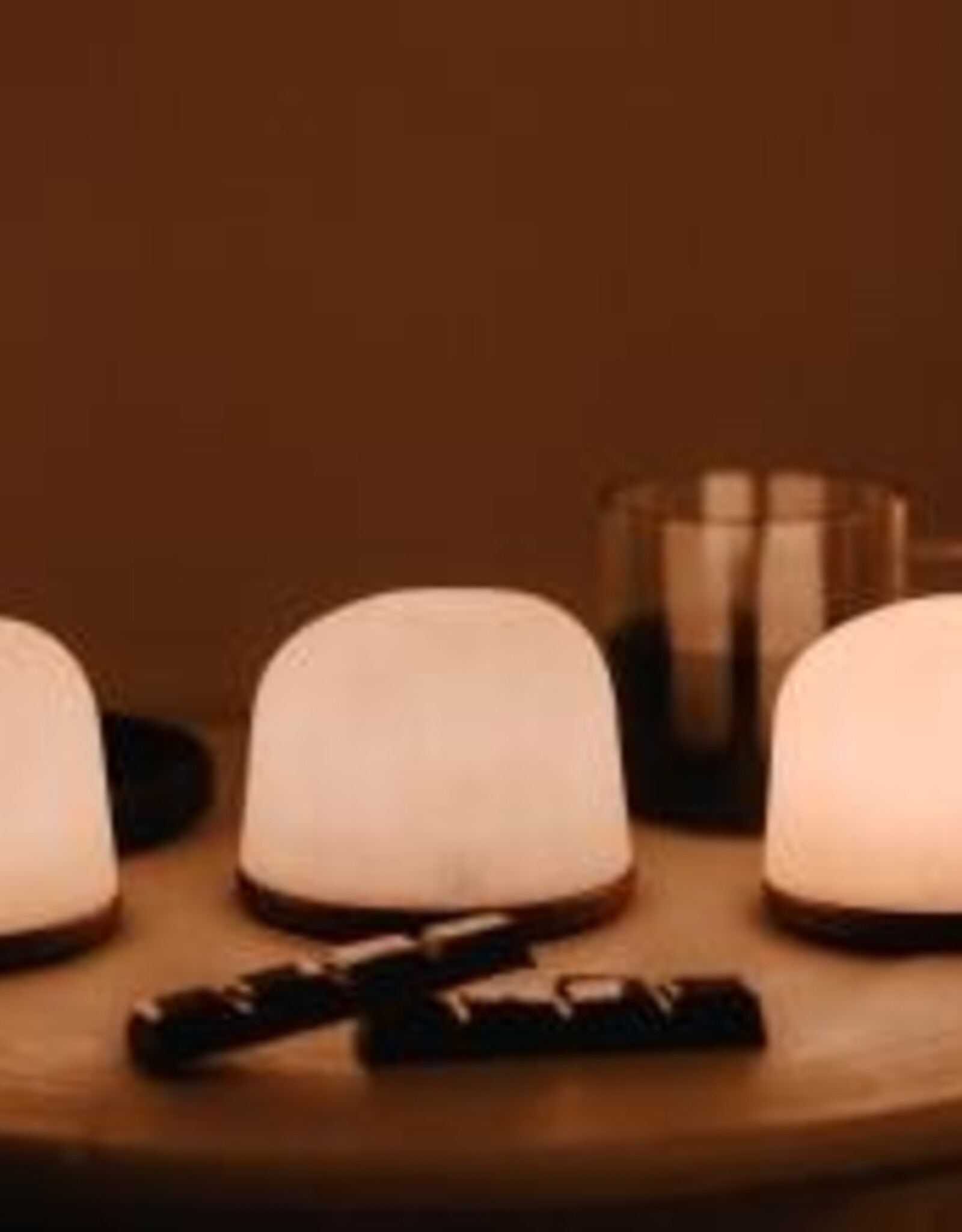 Atelier Pierre Set van 3 - Ambiance  H 7,5 cm x Ø 9,6 cm