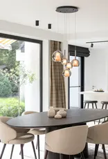 Hanglamp - Saigy  5 -  rond zwart