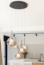 Hanglamp - Saigy  5 -  rond zwart