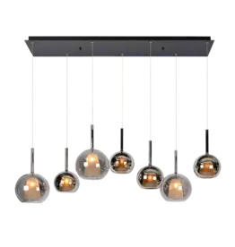 Hanglamp - Licht Saigy 7 - rechthoek zwart