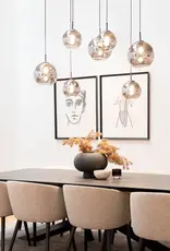 Hanglamp -  Bueny - Smoky grey glass
