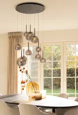 Hanglamp -  Licht Saigy 10 - rond zwart