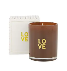 Zusss Geurkaars - Glas in doosje love bruin
