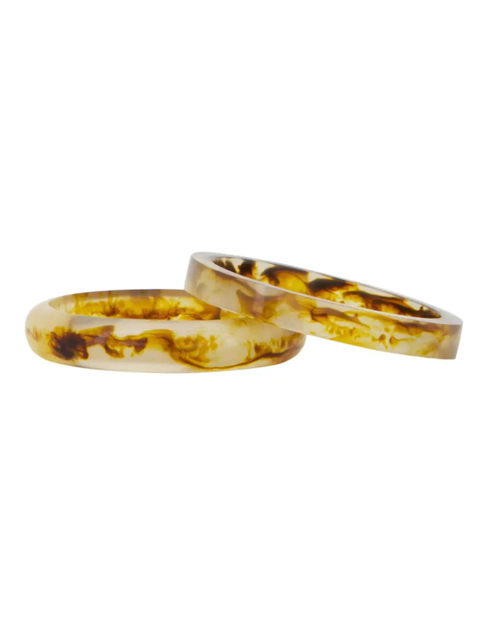 Zusss Set van 2 - Armbanden  bruin