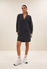 By-bar Jurk - Jina twill zwart