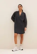 By-bar Jurk - Jina twill zwart