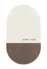 Zusss Serveerschaal - Good food wit/bruin