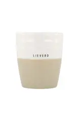 Zusss Koffiemok - Lieverd wit/zand