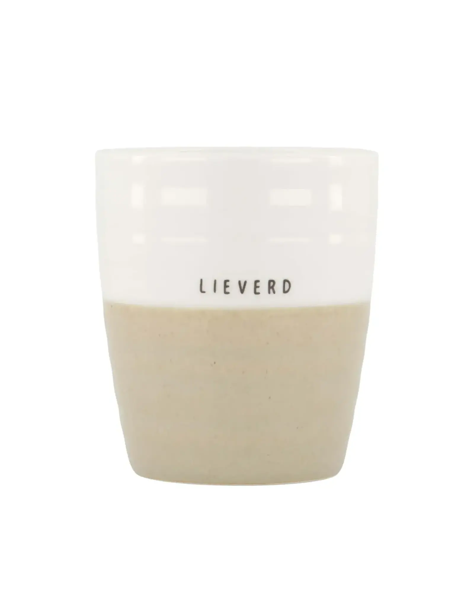 Zusss Koffiemok - Lieverd wit/zand