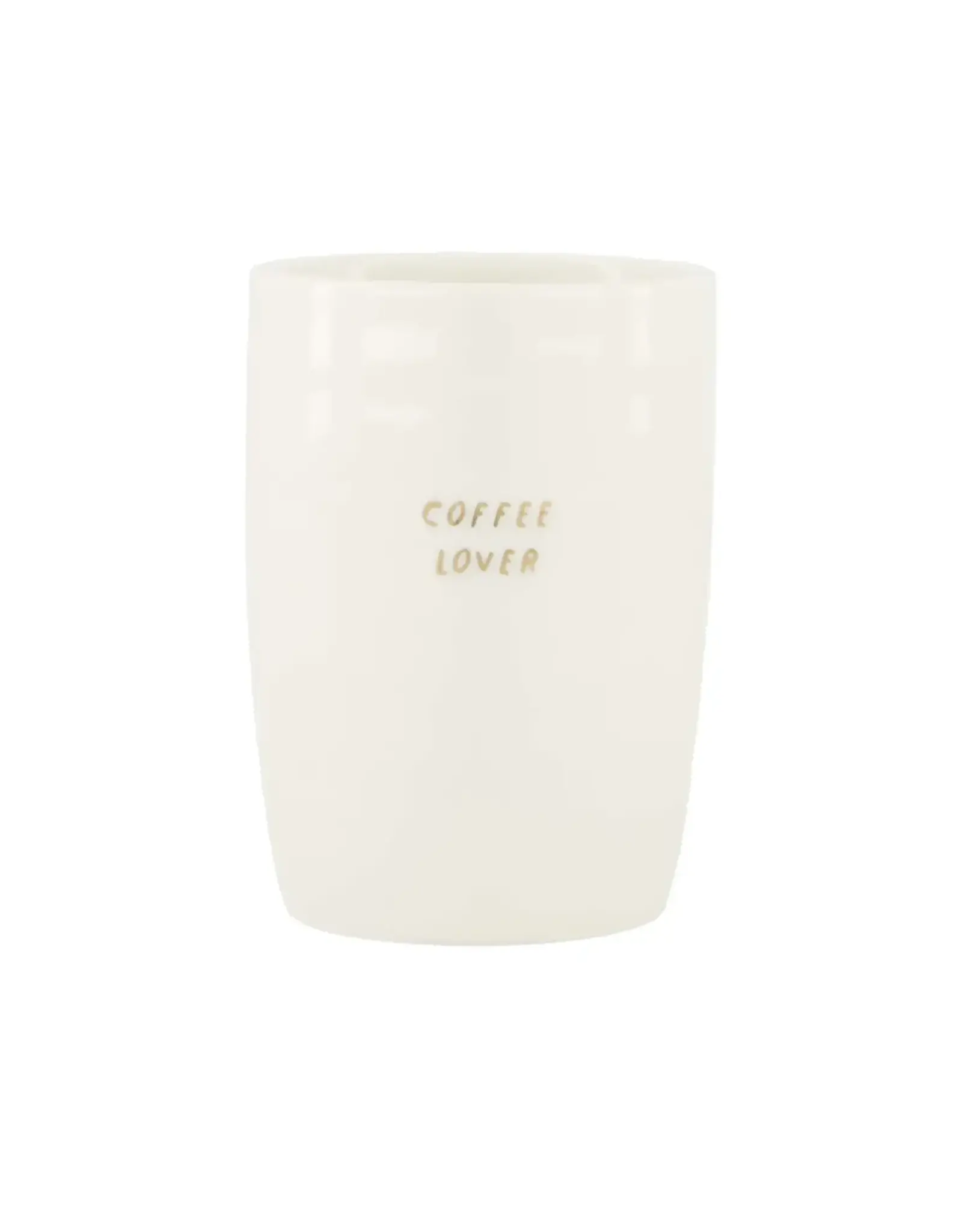Zusss Koffiemok - Coffee lover Wit/goud