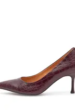 Woden Pumps - Laura croco - cherry