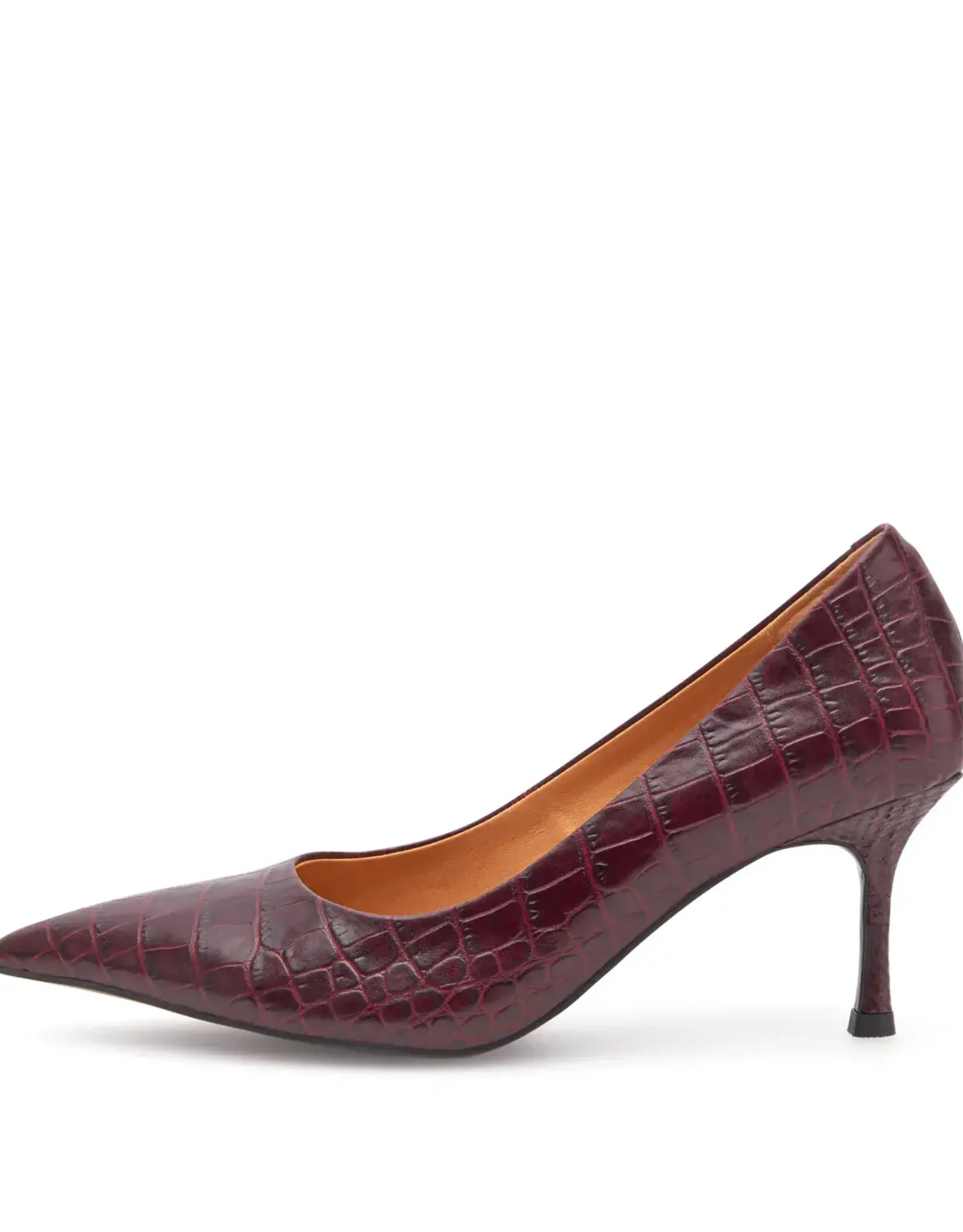 Woden Pumps - Laura croco - cherry