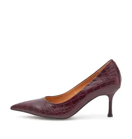 Woden Pumps - Laura croco - cherry