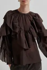 Second female Blouse - Fria chocoladebruin M