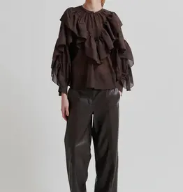 Second female Blouse - Fria chocoladebruin M