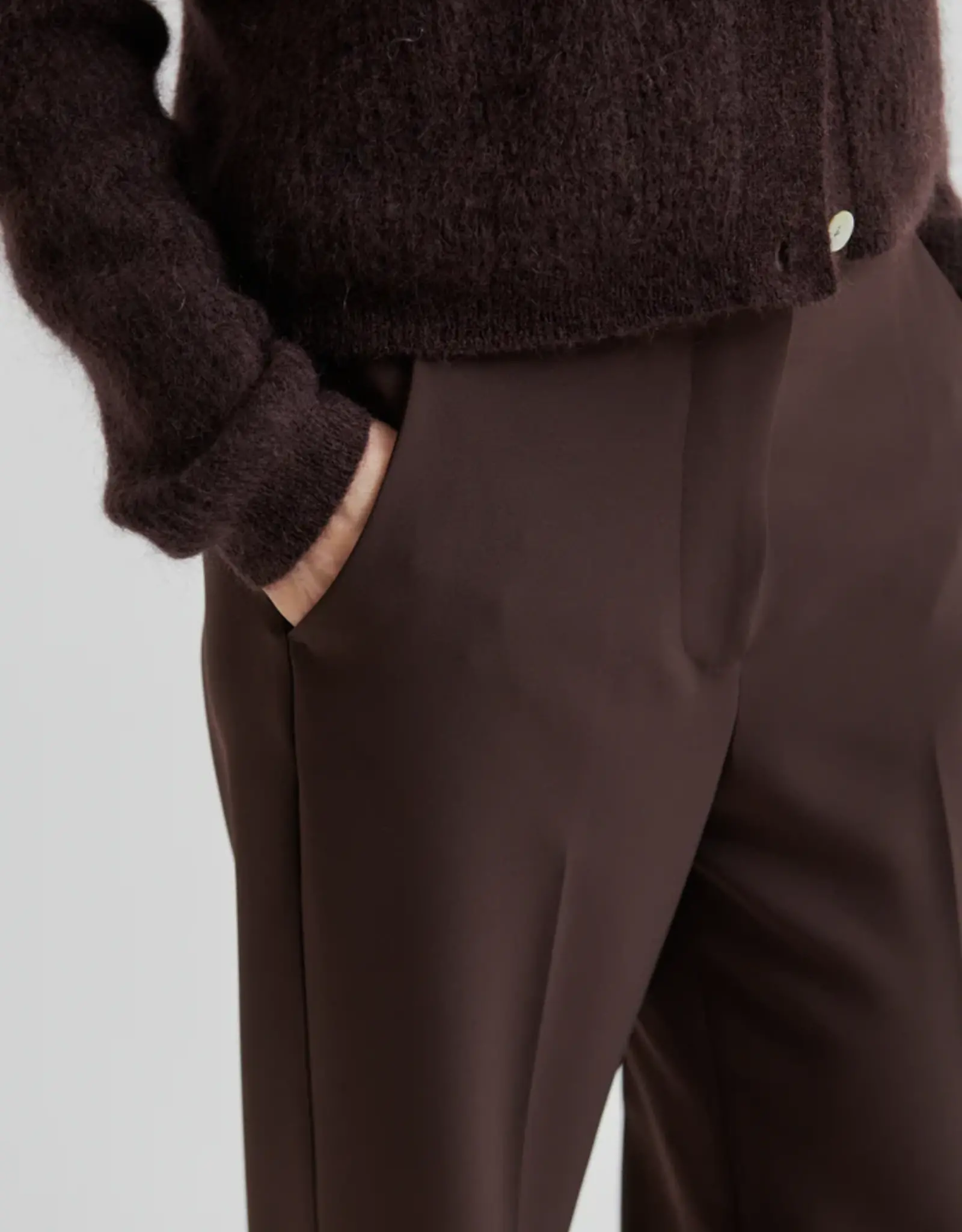 Second female Broek - Fique chocoladebruin