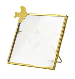 Zusss Fotolijst metaal vogeltje goud