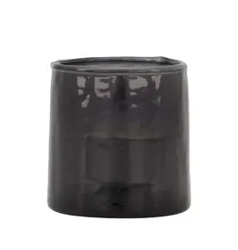Zusss Theelight - Hammered glas S grijsblauw