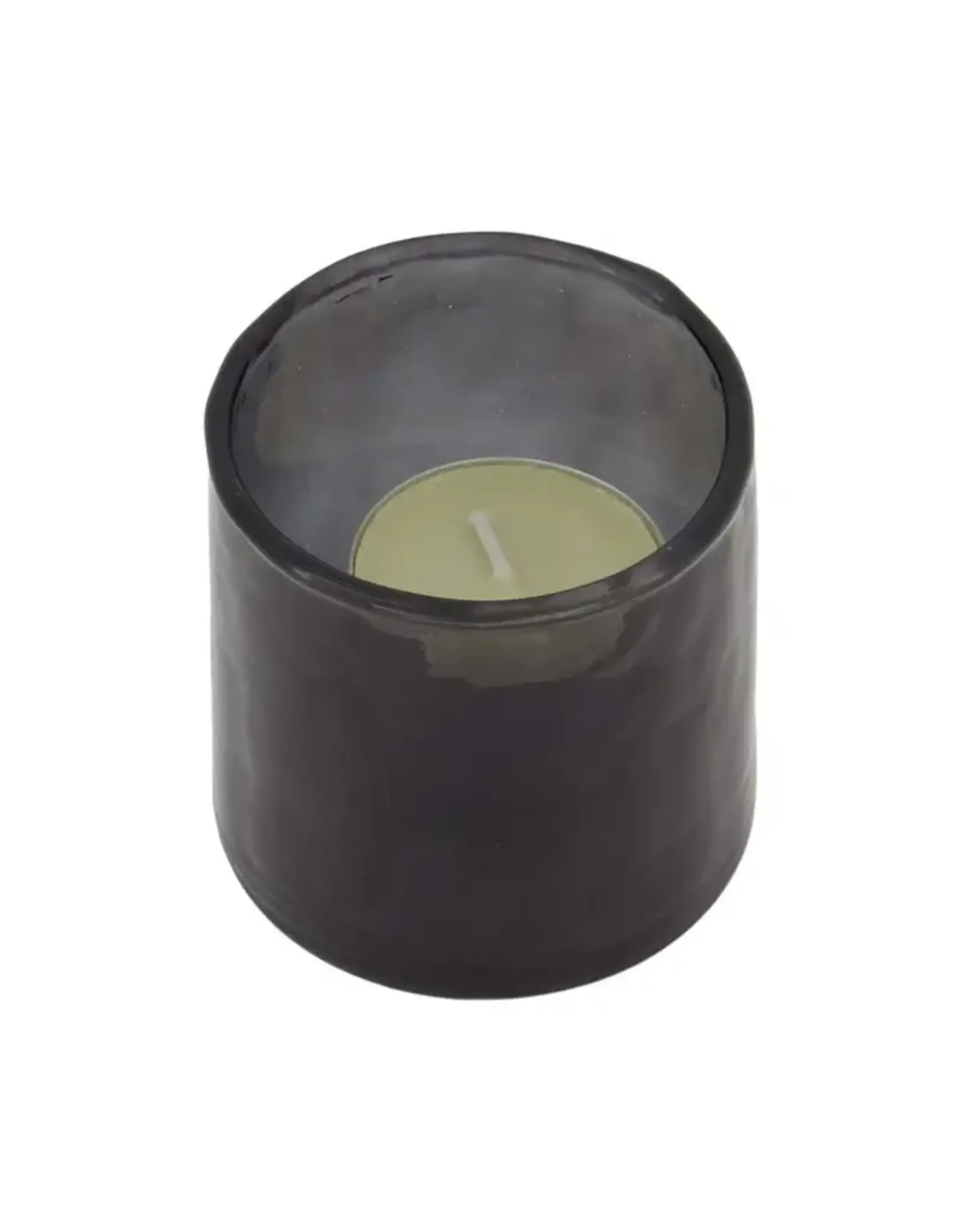 Zusss Theelight - Hammered glas S grijsblauw