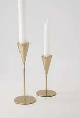 Kandelaar metaal hart S goud