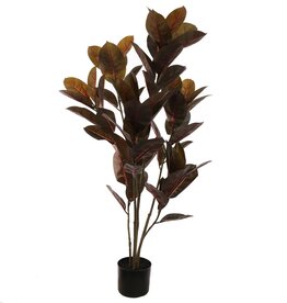 Pure Kunstbloem - Black rubber plant 120cm