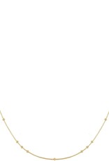 Ania Haie Ketting -  mini bead station - goud