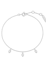 Ania Haie Armband - sparkling triple station - zilver