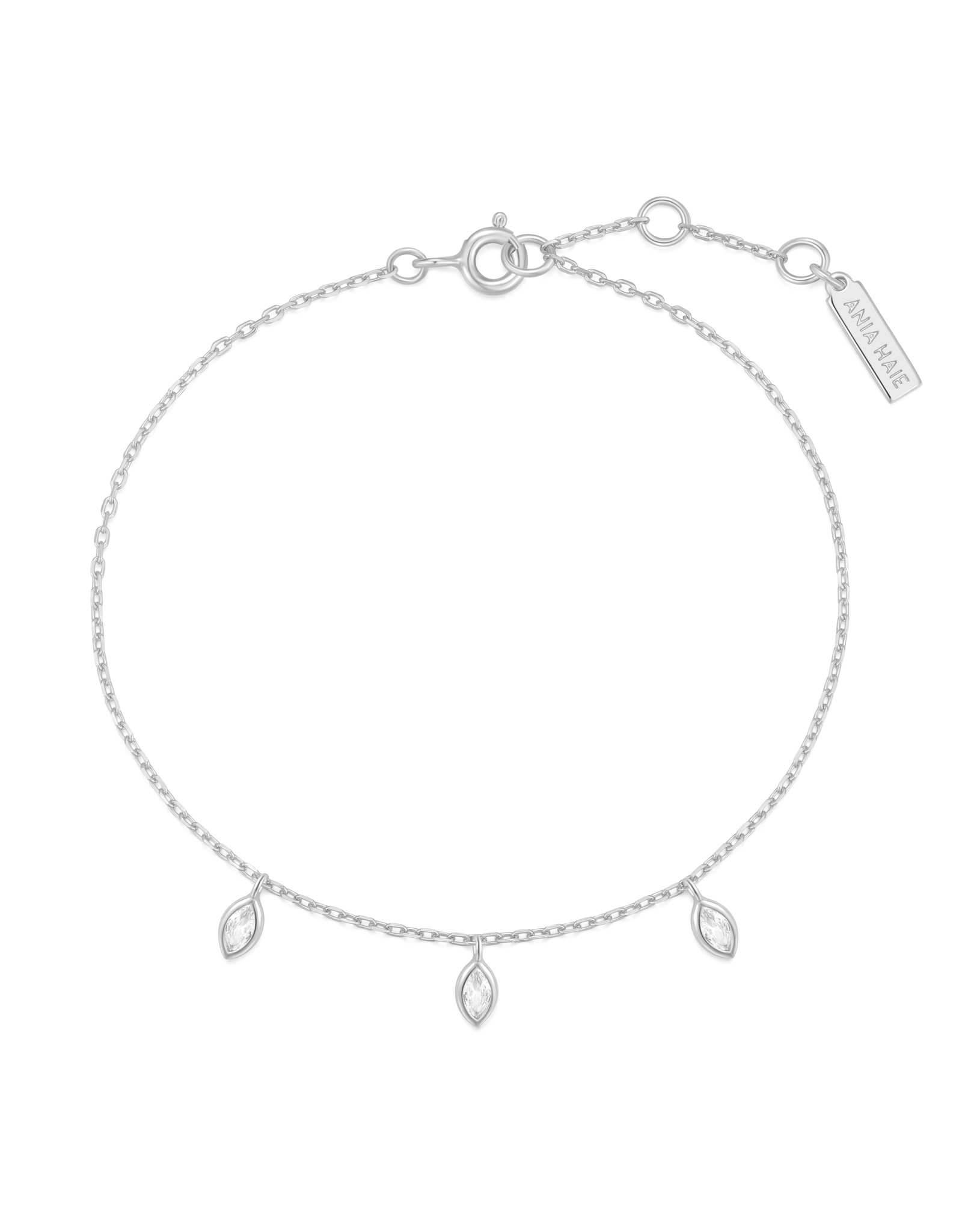 Ania Haie Armband - Silver sparkling triple station