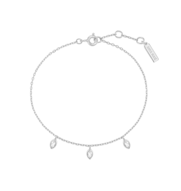 Ania Haie Armband - sparkling triple station - zilver