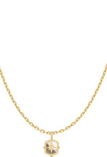 Ania Haie Ketting -  colour  block - goud