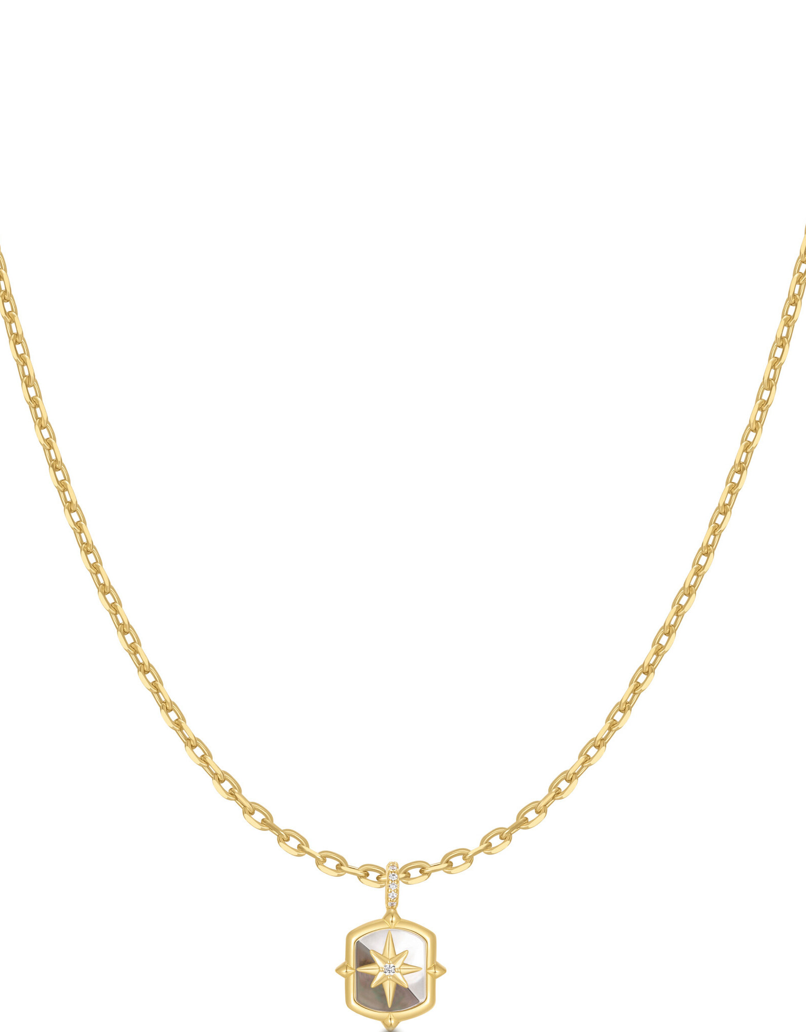 Ania Haie Ketting -  colour  block - goud