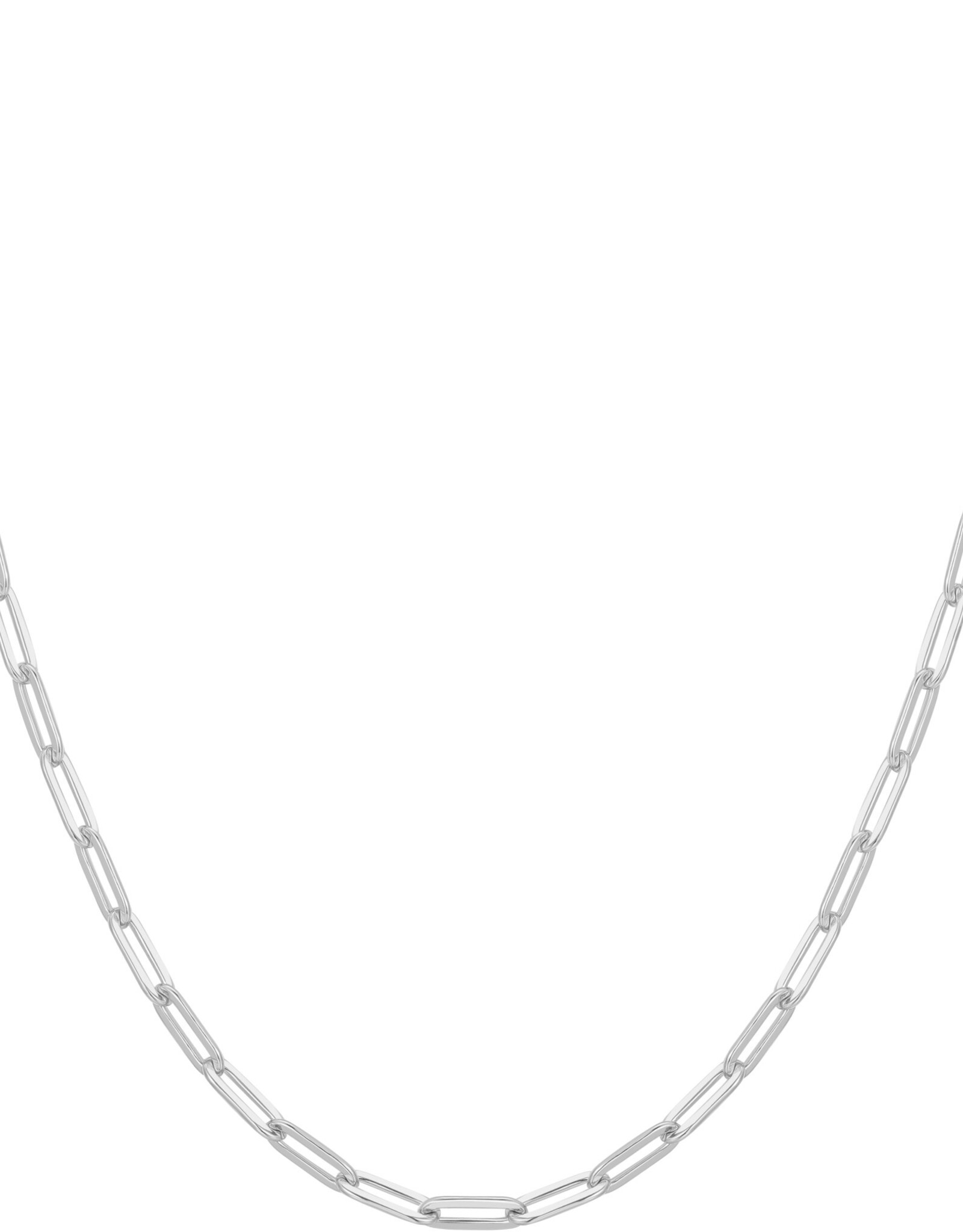 Ania Haie Ketting - Zilver paper clip - goud