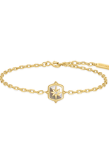 Ania Haie Armband -  block mother - goud