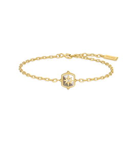 Ania Haie Armband -  block mother - goud