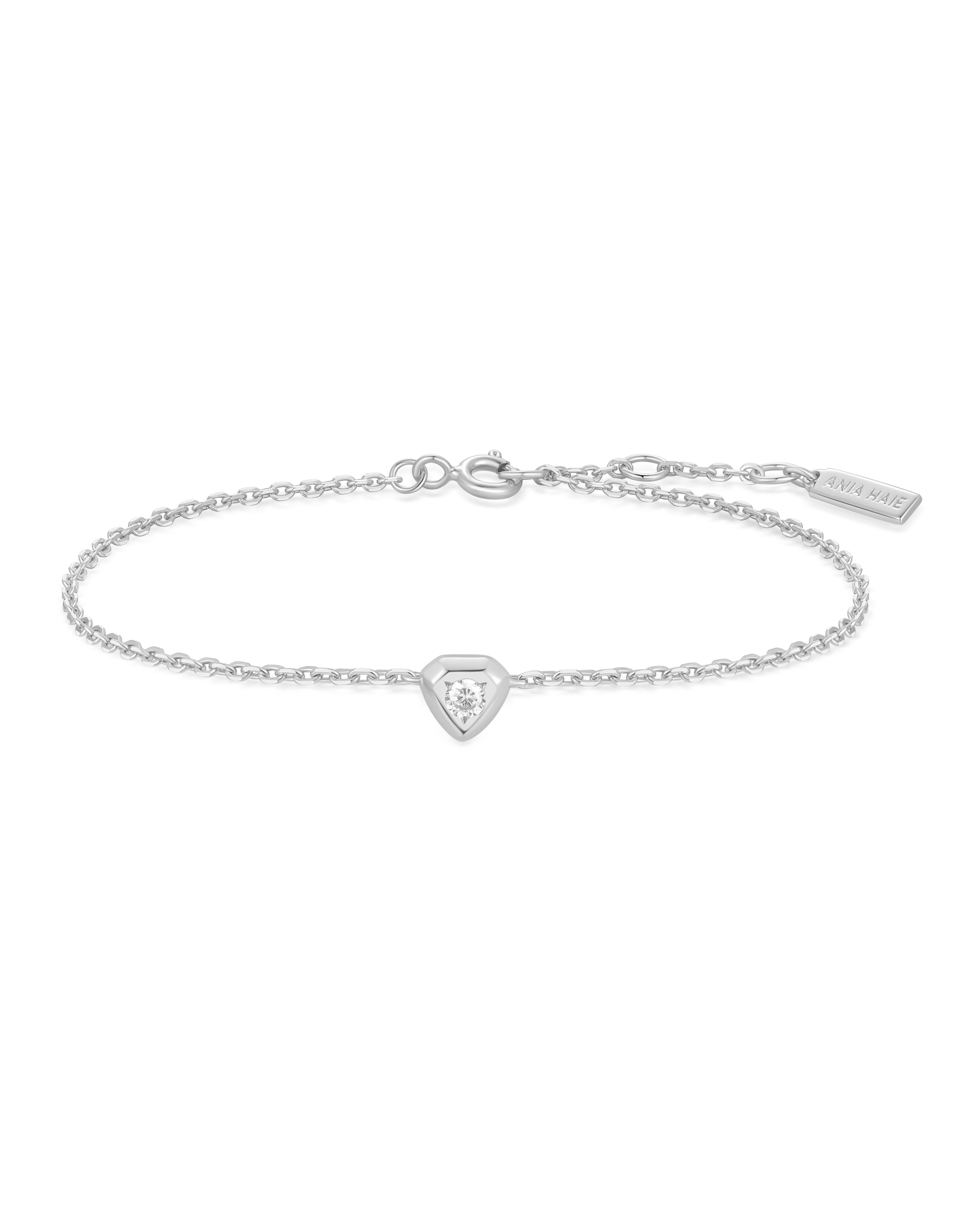 Ania Haie Armband -  sparkling tiny shield - zilver