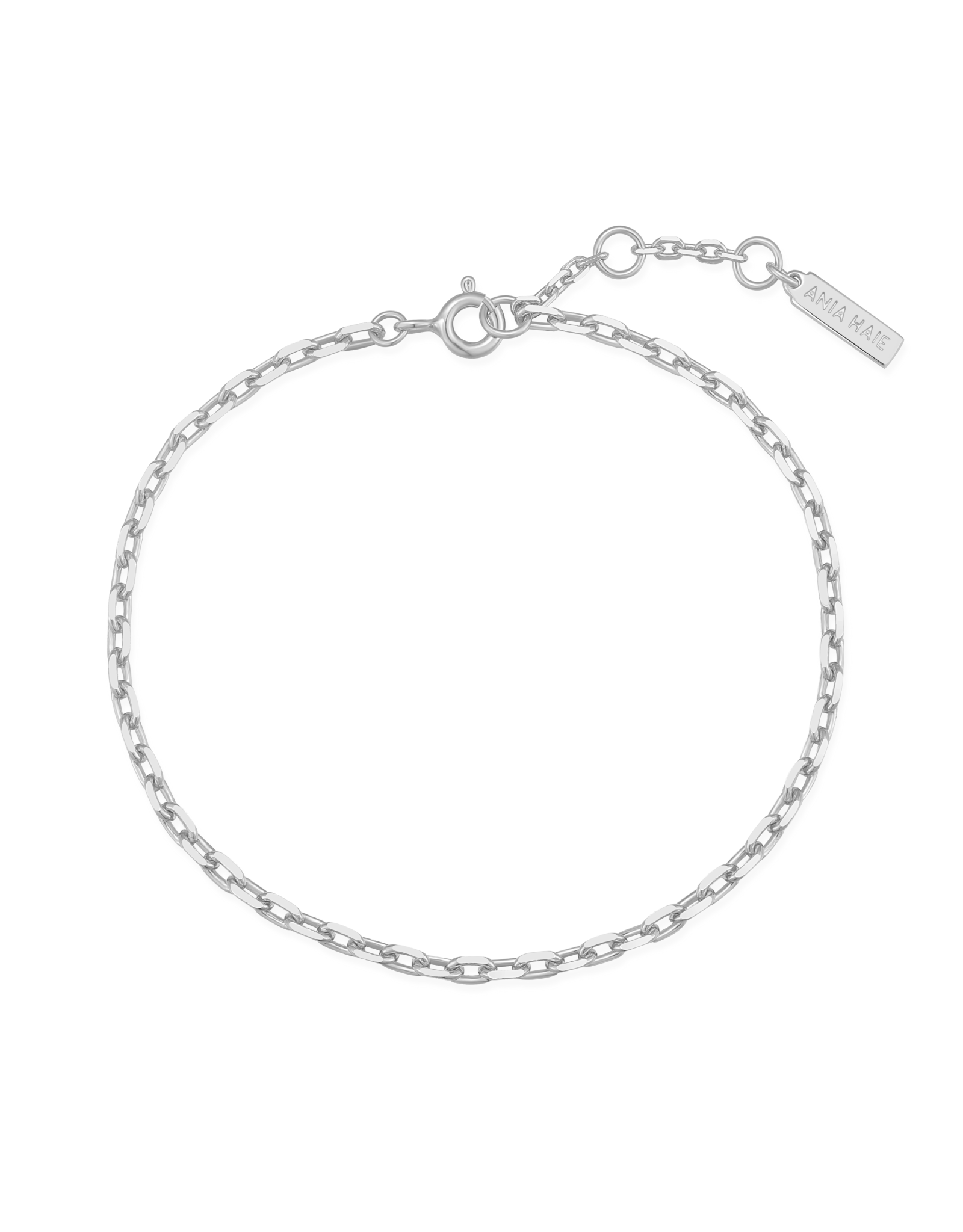 Ania Haie Armband - paper clip chain - zilver