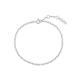 Ania Haie Armband - paper clip chain - zilver