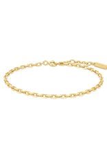 Ania Haie Armband - paper clip chain - goud