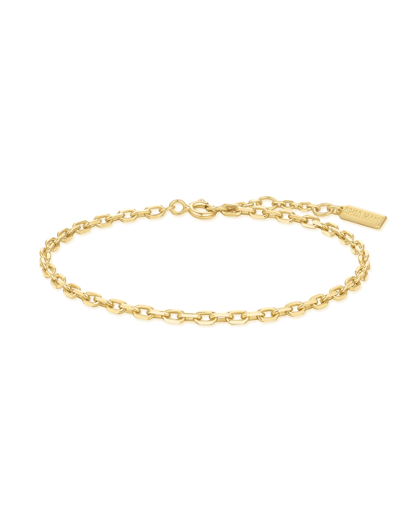 Ania Haie Armband - paper clip chain - goud