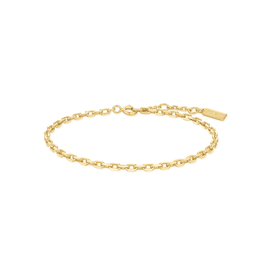 Ania Haie Armband - paper clip chain - goud