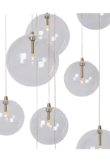Hanglamp - Camy 9 - wit helder glas