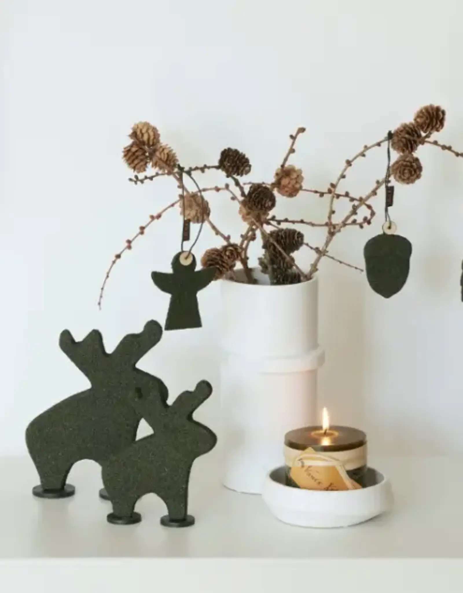 Ornament - Angels burnt olive (set of 6)