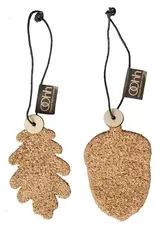 OOhh collection Ornament - Blad en eikel - licht bruin (set of 6)