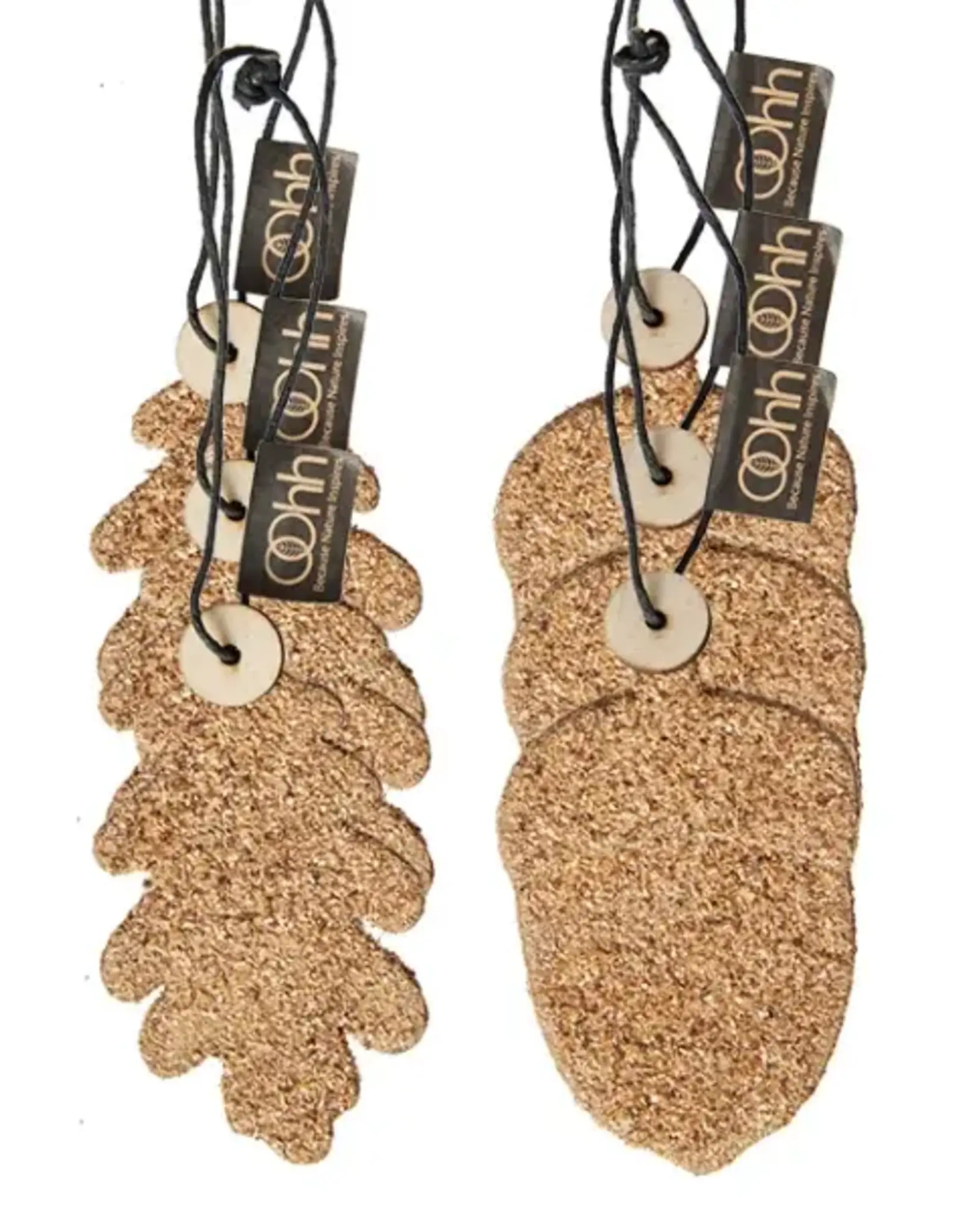 OOhh collection Ornament - Blad en eikel - licht bruin (set of 6)