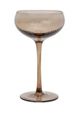 Glas - Lou coupe - set van 2 smoke