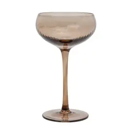 Glas - Lou coupe - set van 2 smoke