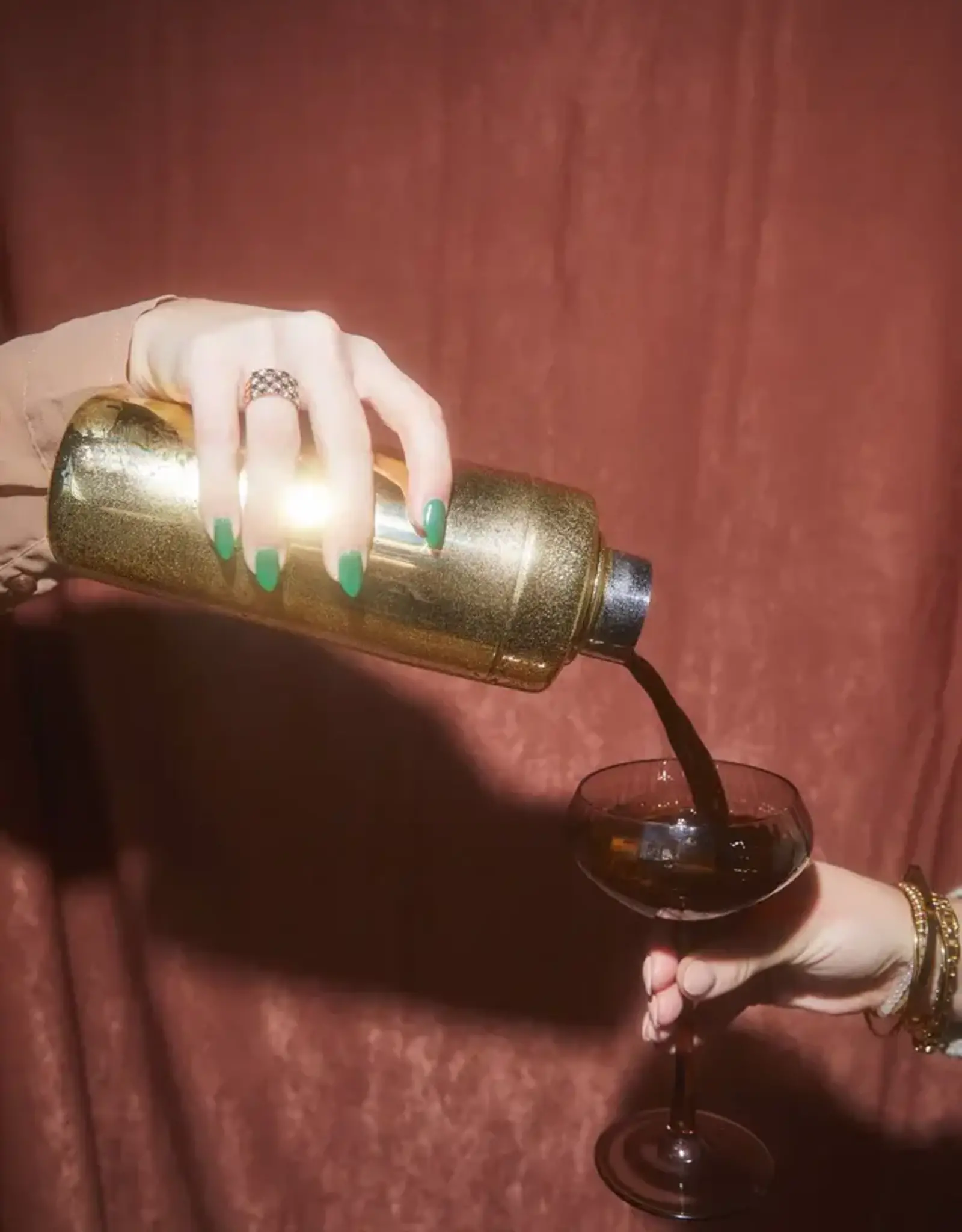 Glas - Lou coupe - set van 2 smoke