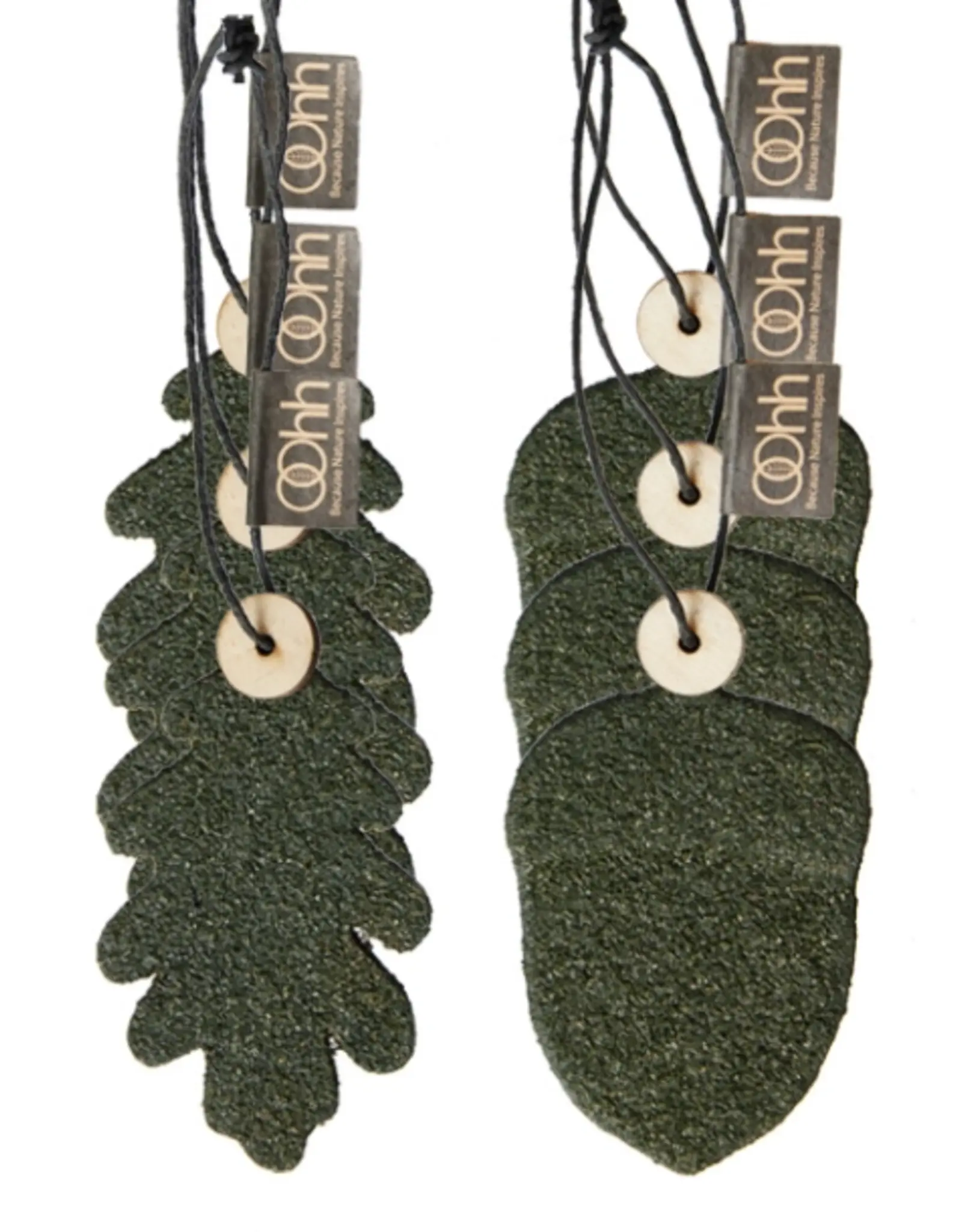 OOhh collection Ornament - Blad en eikel - olijf  (set of 6)