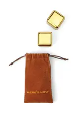 Designworks Collective Ijsblokjes -Jupiter Cocktail Chillers in Goud - Set van 2